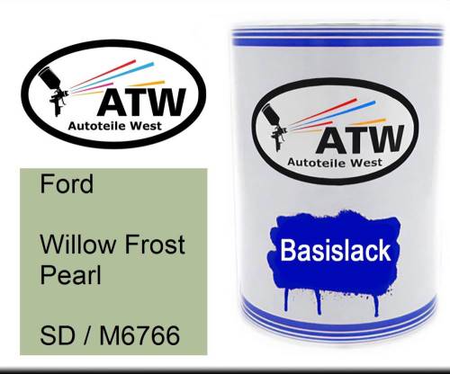 Ford, Willow Frost Pearl, SD / M6766: 500ml Lackdose, von ATW Autoteile West.